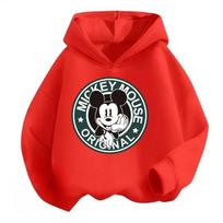 Disney Mikės Pūkuotuko Vaikų Hoodies Berniukams ir Mergaitėms, Hoodies, Megztiniai, Laisvalaikio ir Šilti Vaikų Viršutiniai Drabužiai 160 red
