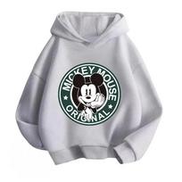 Disney Mikės Pūkuotuko Vaikų Hoodies Berniukams ir Mergaitėms, Hoodies, Megztiniai, Laisvalaikio ir Šilti Vaikų Viršutiniai Drabužiai 140 gray
