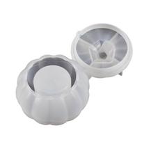 3D Pumpkin Jar Resin Mold Storgae Box with Lid Silicone Molds Storage Container DIY Crystal Epoxy Mould Jewelry Making 1 gray