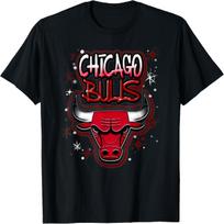 NBA Čikagos Bulls Airbrush Logotipo Marškinėliai XXL įvairiaspalvis