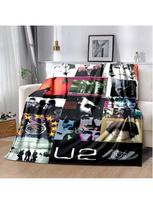 U2 juostos sportinis pledas, lengvas šiltas izoliacinis sofos lovos biuro automobilio kelių apsaugos pledai, Decke, Couverture, Stragulum 150X200CM pilka spalva