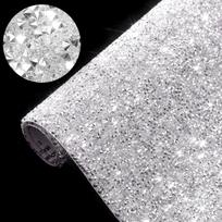 Pointed Bottom Resin Self-Adhesive Nail Art Drill Mat for DIY Shoes and Clothing Accessories. 24×20cm (hot melt) gray