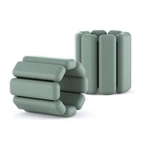 Silikoninės svorio apyrankės bėgimui, sportui, plaukimui, jogai, fitnesui - Unisex 480g (5 Blocks) Pair gray