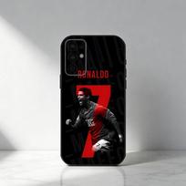 CR7 R-Ronaldo Futbolo Žaidėjas Telefono dėklas Samsung S25,S24,S21,S22,S23,S30,Ultra,S20,Plus,Fe,Note,5G Juodas Dangtelis Samsung S26