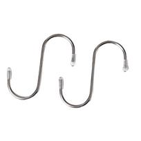 Dekoracija Lauko Sodo Gėlių Vazonas Dekoracija Plastikinis Kabantis Krepšys Gėlių Vazonas S-hook (1 pair) black