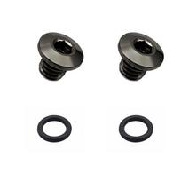 M5x5mm Ti Alloy Bicycle Bleed Screws 2 Pack with O Rings for Disc Brakes juoda