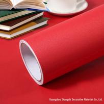 Lipni vandeniui atspari PVC sienų tapyba - Vienspalvė, sustiprinta tapetai/lipdukas bendrabučiams (Balta juoda) 40cm W x 1m L red