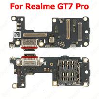 Įkrovimo plokštė Realme GT 7 6 6T 2 Pro Master 5G Neo 3T 3 Neo3 Neo2 GT7 GT6 GT2 Įkrovimo prievadas USB jungtis Dock plokštelė Lizdas GT7 Pro black