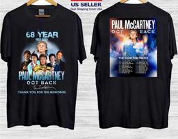 NAUJAS Paul McCartney Merch T-shirt 2026 m. Turas Šiaurės Amerika Jubiliejinis T-shirt M gray