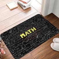 Matematikos simboliai Neslystantis Greitai džiūstantis Durų kilimėlis Cheminės fizikos formulės Dizainas Mokytojo studento dovana Vonios įėjimo kilimas 30X50CM gray