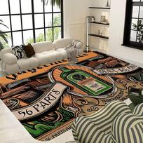 J-Jagermeister Anime Koridoriaus Kilimas Retro Kelių Pasirinkimų Svetainės Virtuvės Kilimas Neslystantis Sveikinimo Kilimas 40cm x 60cm gray