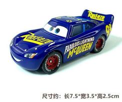 Cars Pixar Cars Toy Lightning McQueen Jackson Storm Mater Sally Sheriff 1:55 Diecast Model Car Collection Toy Birthday Gift blue