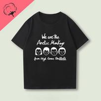 Arctic Monkeys Camisetas Vintage Casual Loose Short Sleeve Print Tee Y2k Clothes Camisa Rock Music Streetwear Unisexs T Shirt 4XL gray