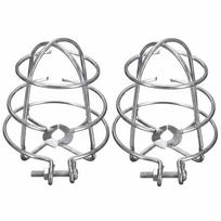 2pcs No-Tool Installation Sprinkler Protector Cage Screw Type Fire Protection Cage  Garage Use gray