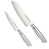 Henckels Knife Set Unity Daily Santoku Petty 2-Piece Stainless Steel Dishwasher Safe