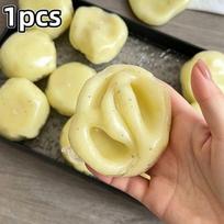 Handmade Squishy Mashed Potatoes Stress Ball Toy Ice Sand Potatoes No rebound Squeeze Fidget Toy ASMR Sensory Anti Stress Toys black