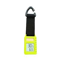 Portable Powered Temperature and Humidity Meter with LCD Display for Indoor Outdoor Use One Size black