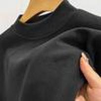 Vienos spalvos vilnos ilgomis rankovėmis viršutinis drabužis su pusiau aukšta apykakle rudeniui/žiemai 3XL beige