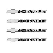 1/2/4 vnt. Automobilio garso sistemos dekoracija 3D aliuminio ženklelis emblema lipdukas Chevrolet Cruze Captiva Lacetti Aveo Malibu Trax Camaro Colorado black