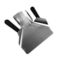 Professional Popcorn Packing Shovel Stainless Steel Baking Tool Shovel Chip Scoop  Kitchen Gadget Black Double Handle