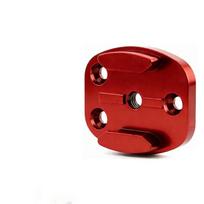 Action Camera CNC Quick Release Tripod Mount 1/4 Thread Flat Base for Cycling Hiking Outdoor Sports Shooting A62 red