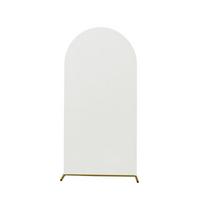 Auksinis Metalinis Arkos Stovas Vestuvėms, Šventėms ir Lauko Dekoracijoms Cover 180*80cm White