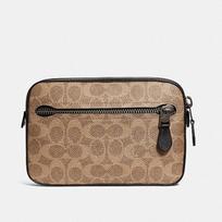 [Pre-Owned] Metropolitan 21 Classic Monogram Color Block Pebble Leather Waist Bag Small - New #15YXH3W ONE SIZE
