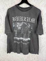 90s Vintage 1Burzum Det Som Engang Var Norwegian Black Metal T-Shirt Faded ~M Unisex T-Shirt XXXXL gray