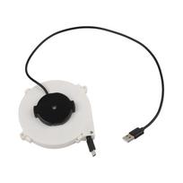 Portable 13 Meter Automatic Retractable Cable Reel for Camping and Travel 1.2m TYPE-C gray