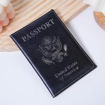 Pasų dėklas PU odos Pasų knygelė Kelioninis pasų dėklas Apsauginis dangtelis Daugiafunkcinis juoda