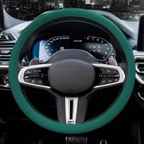 Silicone Steering Wheel Cover Stain Resistant Easy Clean 38cm Universal Car Steering Protector for Daily Family Car Use Accessory A14