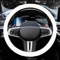 Silicone Steering Wheel Cover Stain Resistant Easy Clean 38cm Universal Car Steering Protector for Daily Family Car Use Accessory A12
