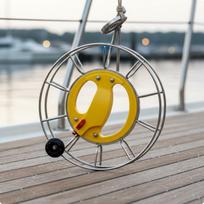 Vėjo laido ritė Didelis guolis Valties žvejyba Sklandus Lauko įrankis Žvejams 23CM Nerūdijančio plieno kreipiamoji skylė 25CM Ss Universal