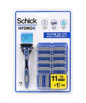 Schick Hydro 5 Original Skutimosi peiliukas+11 peiliukų pakuotė NONE blue