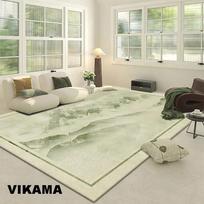 Minimalistinis sodo žalios spalvos kilimas su kraštu, minkštas neslystantis grindų kilimas svetainei, miegamajam, moderniam namui 100x150cm 40x59inch beige