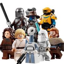 Žvaigždžių karų filmo konstravimo kaladėlių figūrėlės Skywalker kovos surinkimo žaislai KM66037-66044 8 vnt. rinkinys