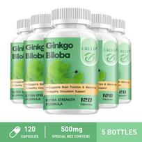 Grevip - Ginkgo Biloba Extract Capsules - Brain Health 120*5