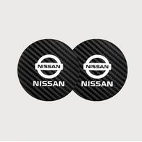 2 vnt. Anglies pluošto odos automobilio padėkliukas puodeliui su angomis, neslystantis kilimėlis Nissan X-trail Qashqai Note Juke Sentra Patrol priedams black