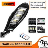 Naujausios 20 000 W LED saulės lemputės 3 režimų lauko sodo gatvės šviestuvas su judesio jutikliu, vandeniui atsparus sieninis šviestuvas garažui 1pcs 8000w