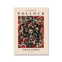 Jackson Pollock abstraktūs paveikslai Dailės spaudiniai Galerijos parodos plakatai Modernus sienų menas Drobės paveikslų nuotraukos Namų dekoras Be rėmo 70*120cm No Frame