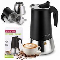PLIENINIS ESPRESSO KAVOS VIRTUVĖS APARATAS, 450 ml, „KAMILLE“