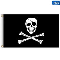 60x90cm Didelė Kaukolė Sukryžiuotomis Kaulais Piratų Vėliava Jolly Roger 60 x 90cm gray