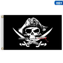 60x90cm Didelė Kaukolė Sukryžiuotomis Kaulais Piratų Vėliava Jolly Roger 60 x 90cm gray