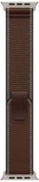 Apple Watch strap, 49mm, Trail Loop type, M/L, Dark Umber, Natural Titanium Finish MK8K4ZM/A | 195951357812