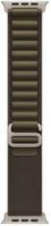 APPLE 49mm Dark Olive Alpine Loop - Medium - Natural Titanium Finish | Apple MK7A4ZM/A | 195951347714