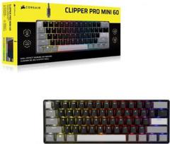 CORSAIR CLIPPER PRO MINI 60 Hall Effect Gaming Keyboard, Backlit RGB LED, CORSAIR MGX Core, Black PBT DS Keycaps | Corsair CH-979101J-NA | 0840440417156