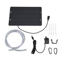 Solar Water Fountain Pump Set 6V 10W USB Solar Fountain Water Pump for Bird Bath Garden Backyard gray