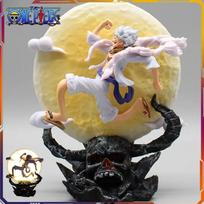 14cm One Piece Anime Figūrėlė Mėnulio Fėja Nika Monkey D Luffy Gear 5 Su Mėnulio Šviesa Veiksmo Figūrėlė Statulėlės Modelis Kolekciniai Žaislai beige
