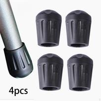 4 juodi kėdės kojų, grindų apsaugai, valgomojo stalo dangteliai, paplūdimio lauko Inner Dia 1.6 cm