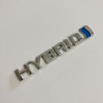 Hibridinio automobilio metalinis logotipas lipdukas Corolla galiniam žibintui gray